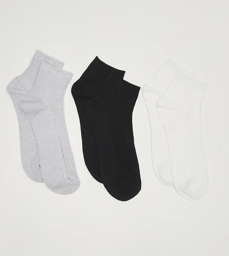 الدو DRILIVETH Pack of 3 Crew Socks